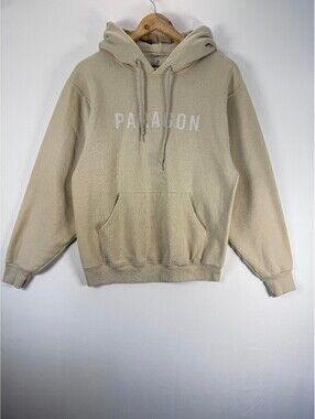 Paragon Fitwear Women’s Medium Beige Oversized Logo Hoodie Pump Cover